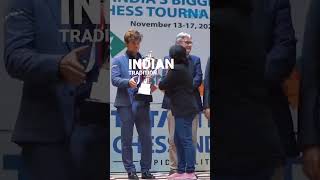 MagnusCarlsen BristiMukherjee Chess TataSteelChess Respect Sportsmanship CulturalExchange [upl. by Nork663]