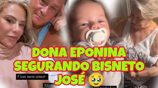 JOSÉ LEONARDO COM A BISAVÓ DELE A DONA EPONINA MÃE DA POLI [upl. by Sandra]