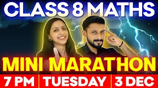 Class 8 Maths  Mini Marathon  Exam Winner [upl. by Conley448]