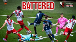 BATTERED by The Bairns 🤦🏼‍♂️  Airdrie 02 Falkirk  Matchdays x AFTV ♦️ [upl. by Odnomra]