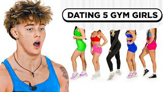 Blind Dating 5 Girls By Gym Outfit [upl. by Yorke]