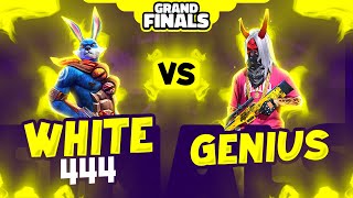 White444 🐰 Vs Genius 🔥  Free Fire 1 vs 1 Championship Grand Final [upl. by Ariad160]