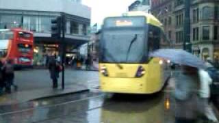 Manchesters new Metrolink trams enter service [upl. by Nocaj]