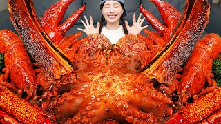 랍스터 amp 문어 🦞 우대갈비 미국식 해물찜 씨푸드 보일 먹방 레시피 Lobster amp Octopus Seafood Boil Recipe Mukbang ASMR Ssoyoung [upl. by Dusty162]