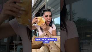 What I ate at Taco Bell in Spain food eating shorts tacobell [upl. by Flita]