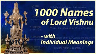 VishnuSahasranamam  Clear Slow Chant of Individual Names with Meanings [upl. by Randolf]