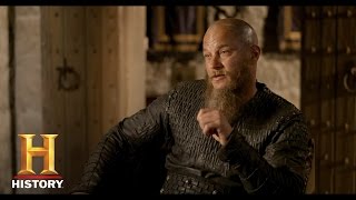 Vikings Travis Fimmels Interview on Season 4  Premieres February 18th 109c  History [upl. by Ellenej]