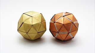 ORIGAMI PENTAKIS DODECAHEDRON Jo Nakashima [upl. by Claretta]