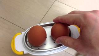 レンジで簡単 ゆで卵 電子レンジ ゆでたまご microwave boiled egg [upl. by Dorothi646]