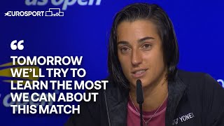 Caroline Garcia on her defeat to Ons Jabeur in the semifinal  2022 US Open  Eurosport tennis [upl. by Asssilem793]