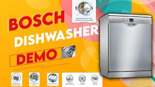 Bosch Dishwasher Demo  How to use Bosch Dishwasher [upl. by Sivrad]