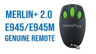 Merlin 20 E945E945M Genuine Remote Video Description [upl. by Selia]