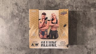 Opening 2022 Upper Deck AEW Allure Wrestling Hobby Box [upl. by Ileane]