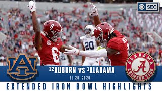 22 Auburn Tigers vs 1 Alabama Crimson Tide Extended Highlights  CBS Sports HQ [upl. by Oile243]