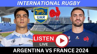 ARGENTINA vs FRANCE 2nd Test 2024 Live Commentary [upl. by Hajidak]