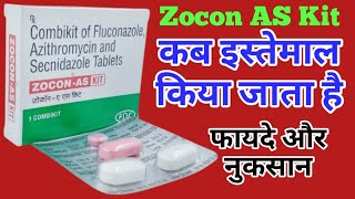 Zocon AS Kit Uses Dosage And Side Effects  Fluconazole Azithromycin And Secnidazole Combikit [upl. by Nnayr]