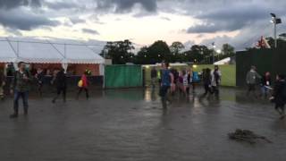 Clearest Blue  Chvrches at Glastonbury 2016 feat mud dancers [upl. by Ameluz]