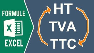 EXCEL  CALCUL DE LA TVA Retrouver les montants HT et TTC [upl. by Hasheem]