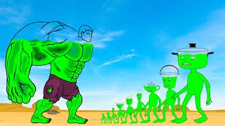 Evolution Of GIANT HULK Vs Evolution Of MONSTER RADIATION Monsters Ranked From Weakest To Strongest [upl. by Acnalb]