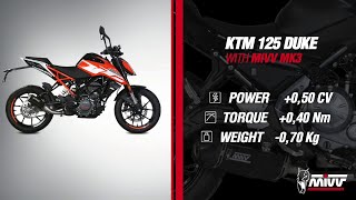 KTM Duke 125 Mivv exhaust install and test [upl. by Aceber]