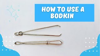 How To Use a Bodkin Even if You Dont Sew  ReString a Waistband sewingtools [upl. by Hildegard]