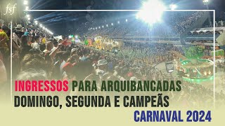 Já há data para o inicio da venda dos ingressos para as arquibancadas da Sapucaí  Carnaval 2024 [upl. by Goodkin199]