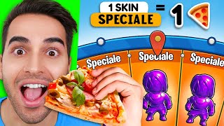 1 NUOVA SKIN  1 PIZZA SU STUMBLE GUYS [upl. by Yeltrab]