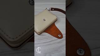 Leather card wallet caspialeather wallet manswallet leather leatherwallet DIY [upl. by Rebba349]