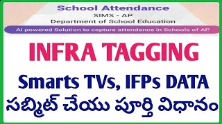 Smart TVs IFPs Tagging in School Attendance App Infra Tagging How to submit Smart TVs IFPs Data [upl. by Hsakaa]