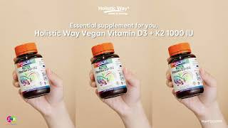 Holistic Way Vegan Vitamin D3  K2 [upl. by Aiam528]