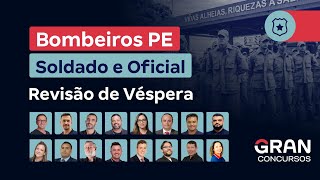 Concurso Bombeiros PE Soldado e Oficial  Revisão de Véspera [upl. by Nnaytsirk118]