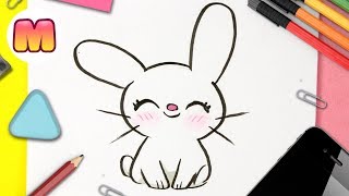 COMO DIBUJAR UN CONEJO KAWAII PASO A PASO  Dibujos kawaii fáciles [upl. by Rozamond]