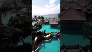 Floating Breakfast at Lagoon Access Suite at Conrad Bali bali shorts travel breakfast [upl. by Sapphera]