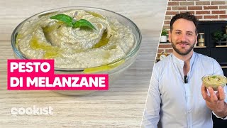 PESTO DI MELANZANE la crema saporita perfetta per condire la pasta o da servire sui crostini 🍆 [upl. by Tigram]