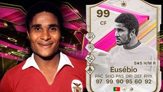 ¡CLARO QUE VALE LA PENA 99 EUSEBIO Ícono FUTTIES PLAYER REVIEW  EA FC 24 [upl. by Novyert756]