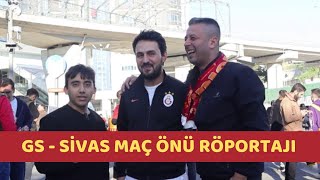 Galatasaray  Sivasspor  Taraftar Röportajları [upl. by Hughmanick]