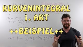 Kurvenintegral 1 Art skalar  BEISPIEL Masse eines Drahtes entlang einer Helix [upl. by Fang790]