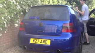 Golf R32 milltek manifolds decat milltek back box remapped maybe cams [upl. by Leahcimal]