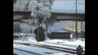 Deutsche Reichsbahn AUE 1987 Dampflok 50 36892 Abfahrt nach Annaberg Bucholz [upl. by Reivaj845]