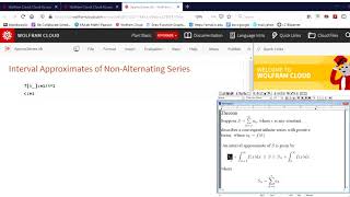 Approximating Infinite Series Demo  Mathematica [upl. by Izak]