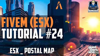 FiveM ESX Tutorial 24  ESXPostalMap Postleizahlen Map Roleplay GTA 5 Deutsch [upl. by Aliuqat]