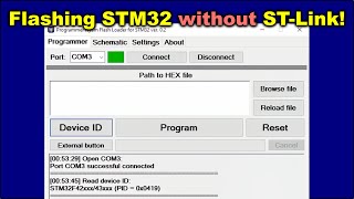 Simple UART programmer for STM32  Nyam Flash Loader STM32 NEW VERSION [upl. by Waylin]