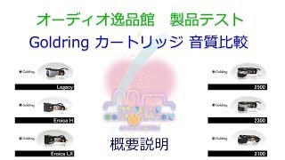 2017年6月 Goldring カートリッジ9モデル比較（概要） [upl. by Hoyt]