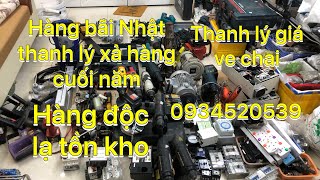 Hàng bãi Nhật thanh lý giá ve chai xả hàng cuối năm  khoan pin rửa xe chống giật 0934520539 [upl. by Idahs]