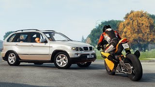 BeamNG Drive  Realistic Motorbike Crashes 4 [upl. by Carmelle686]