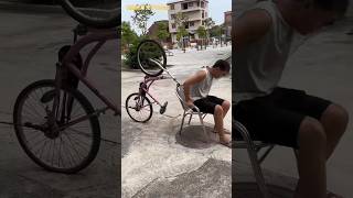 cycle with chair 😂😂 shorts viralshort funnyshorts [upl. by Encratia]