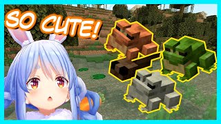 Pekora Reacts To Frogs In Minecraft【Hololive Minecraft 119】 [upl. by Mickey]