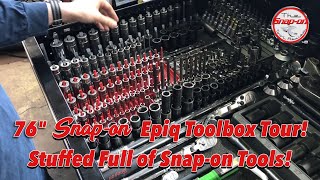 An Epic 76quot Snapon Epiq Toolbox Tour Stuffed With Snapon Tools  MUST WATCH [upl. by Onaimad927]