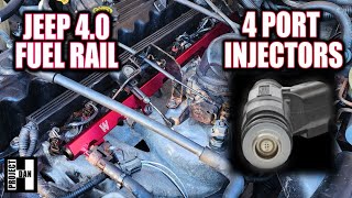 JEEP XJ FUEL RAIL amp 4 PORT INJECTORS  2001 JEEP CHEROKEE UPGRADES  TOAD EPISODE 9 [upl. by Aniluap]