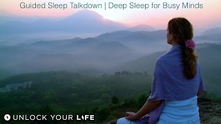 Guided Sleep Talkdown Deep Sleep for Busy Minds and Anxiety Guided Meditation and SelfHypnosis [upl. by Alilad936]